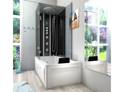 AcquaVapore Whirlpool Dusche Kombination K05-R33-WP-EC Duschtempel 90x180