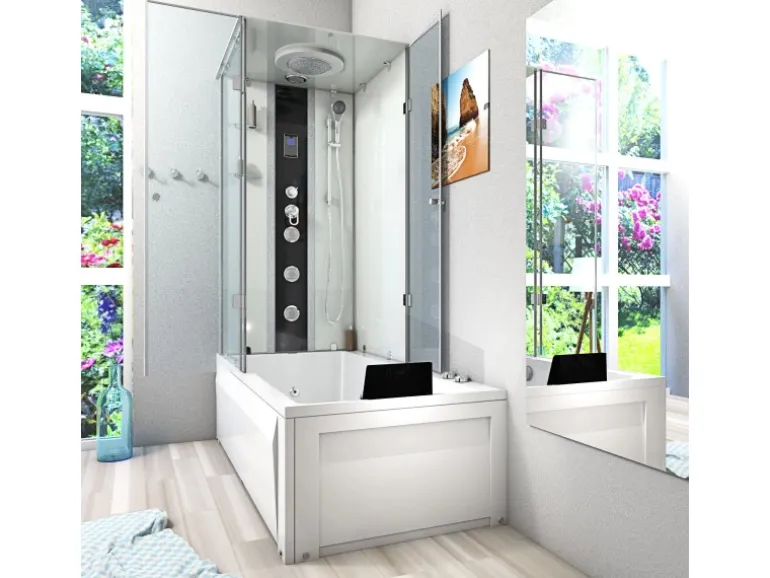 AcquaVapore Whirlpool Dusche Kombination K05-R01-WP-EC Duschtempel 90x180
