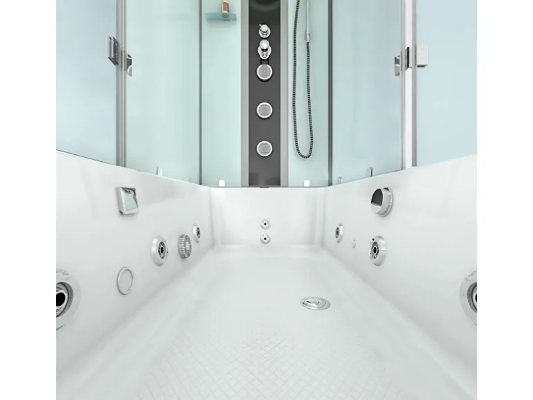 AcquaVapore Whirlpool Dusche Kombination K05-L00-WP-EC Duschtempel 180x90
