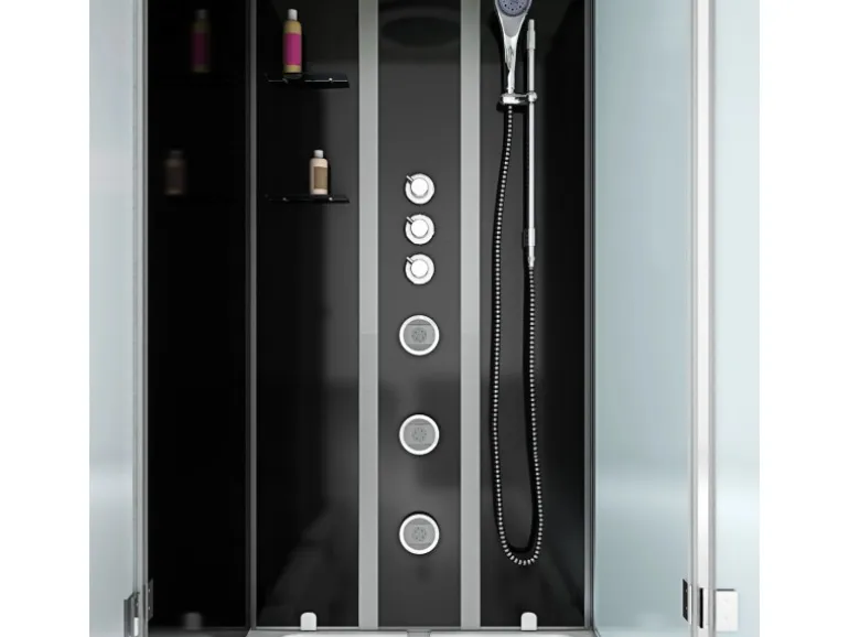 AcquaVapore Whirlpool Dusche Kombination K05-L32-WP Duschtempel 180x90