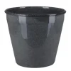 A.H.G. Metall-Topf mit Ablaufstopfen Ø 20,5 cm cm x 18 cm Anthrazit