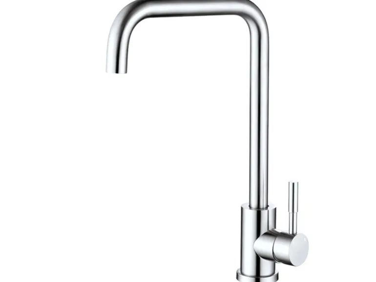 AICA Wasserhahn 360° Drehbare Wassersparende Chrom Küchenarmatur Hochdruckfestes Design aus 304 Edelstahl Gefertigt Kaltes/Warmes Wasser