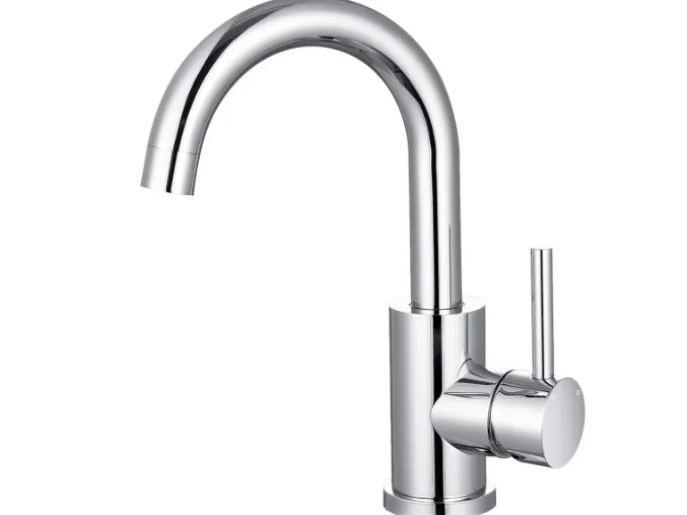 AICA Wasserhahn Chrom Bad Hoch Waschtischarmatur Auslauf Höhe 158mm Waschbecken Armaturen 304 Edelstahl Einhebelmischer Mischbatterie