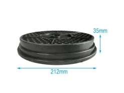 AIR2GO Aktivkohlefilter für Beko KF9197063655 und 115725