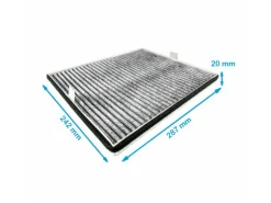 AIR2GO Aktivkohlefilter für Miele DKF12-P und 6228731