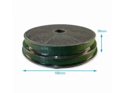 AIR2GO Aktivkohlefilter für Gorenje 484000008647 und CHF180 und D180 und CHF180-1