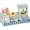 AIYAPLAY Eisdiele MDF Mehrschichtplatte Hellblau 42L x 20B x 24,5H cm
