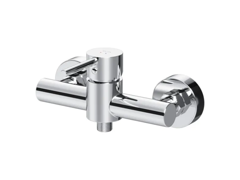 AM.PM Einhebel-Duscharmatur Spike Brausearmatur aus Messing, Brausebatterie Wasserhahn Bad FPA20000 Chrom