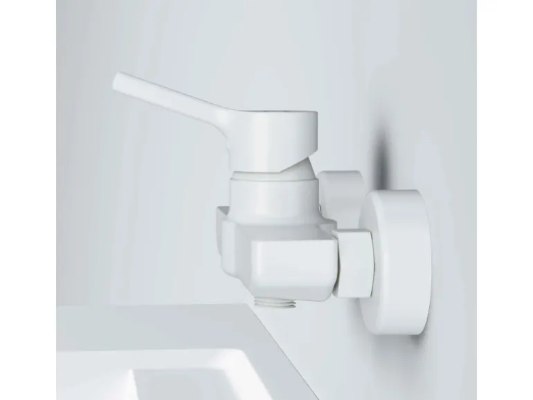 AM.PM Einhebel-Duscharmatur X-Joy S Brausearmatur aus Messing, Brausebatterie Wasserhahn Bad Mischbatterie FXB20033 Weiß