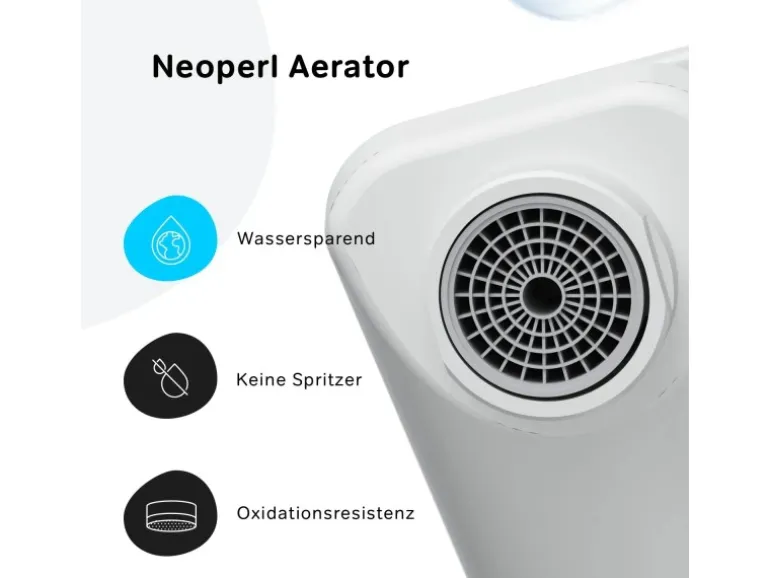 AM.PM Einhebel-Waschtischarmatur X-Joy Wasserhahn Bad aus Messing, Waschbecken Armatur, Mischbatterie FXA02133 Weiß