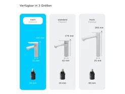 AM.PM Einhebel-Waschtischarmatur Hit Wasserhahn Bad FTA02133 Weiß