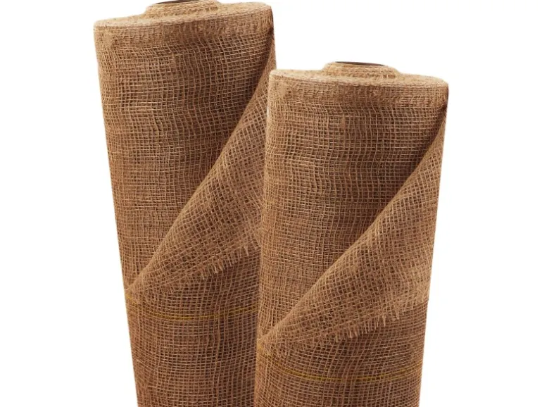 Aquagart 15m x 1m Jutegewebe 105g/m² Jutematte Gartenjute Jute Stoff Sackleinen Juteband