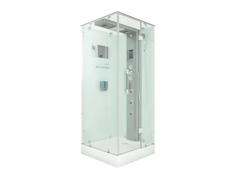 AquaVapore Dampfdusche Duschtempel Sauna Dusche Duschkabine D38-00R3-EC 80x80 cm