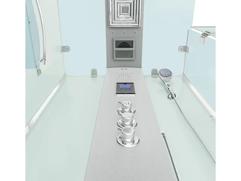 AquaVapore Dampfdusche Duschtempel Sauna Dusche Duschkabine D38-00R3-EC 80x80 cm