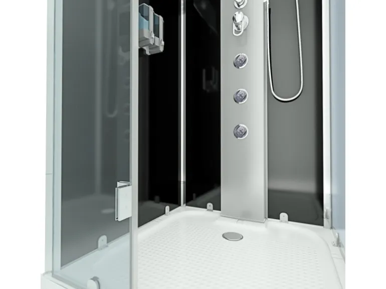 AquaVapore Dampfdusche Duschtempel Sauna Dusche Duschkabine D38-13L2-EC 90x90 cm