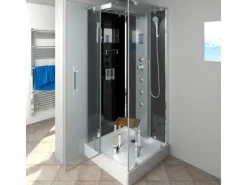 AquaVapore Dampfdusche Duschtempel Sauna Dusche Duschkabine D38-03L2 80x80 cm