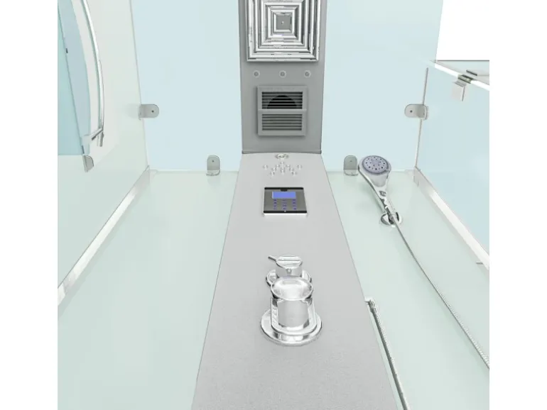 AquaVapore Dampfdusche Duschtempel Sauna Dusche Duschkabine D38-10R2-EC 90x90 cm