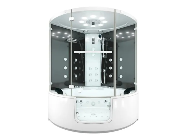 AquaVapore Dampfdusche Whirlpool Dusche Duschkabine K60-SW-EH 140x140cm