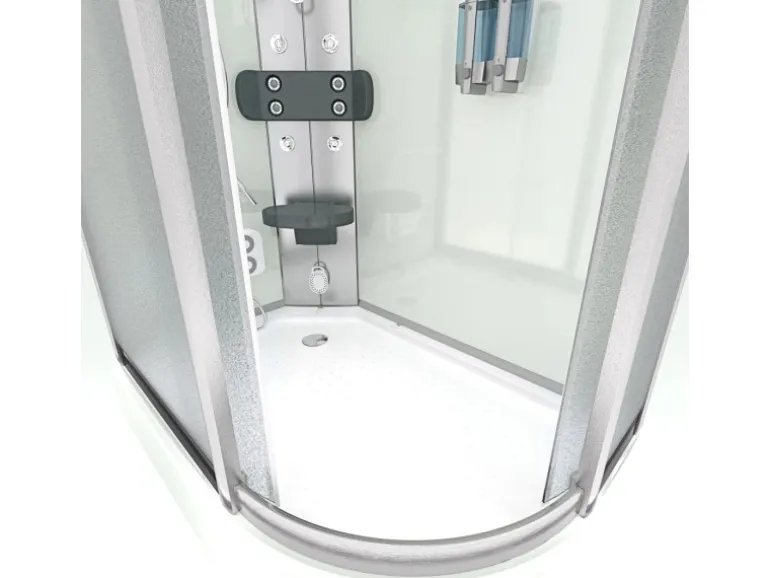 AquaVapore Dusche Duschkabine D60-70M2R-EC Duschtempel Sauna 80x120 cm