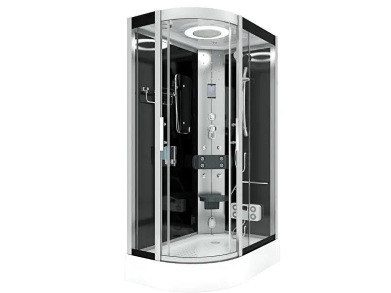 AquaVapore Dusche Duschkabine D60-73T2L-EC Duschtempel Sauna 120x80 cm