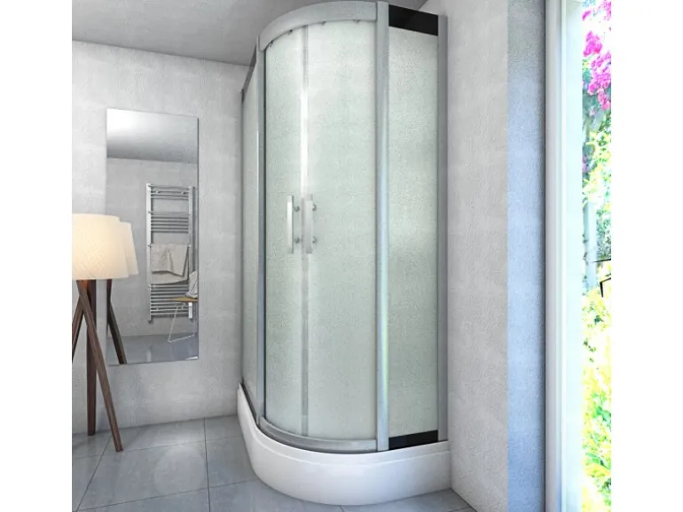 AquaVapore Dusche Duschkabine D60-70M2R Duschtempel Sauna 80x120 cm