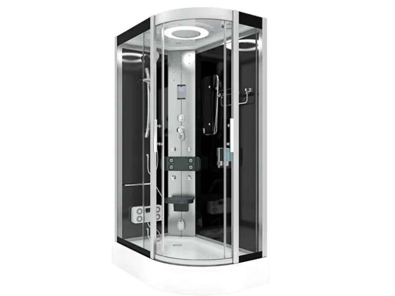 AquaVapore Dusche Duschkabine D60-73T2R-EC Duschtempel Sauna 80x120 cm