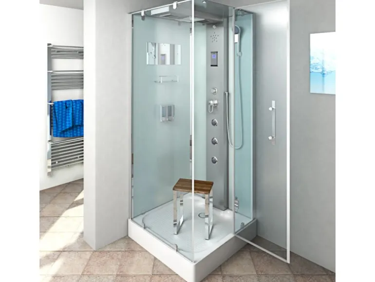 AquaVapore Duschkabine Komplettdusche D38-20R0 Fertigdusche Dusche 100x100 cm