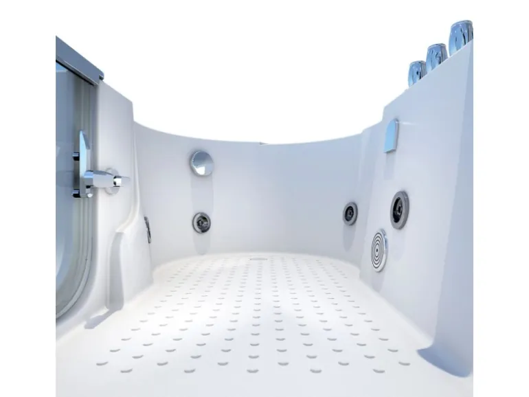 AquaVapore Seniorenwanne mit Tür Whirlpool S12-TH-WP-R Badewanne 85x170cm