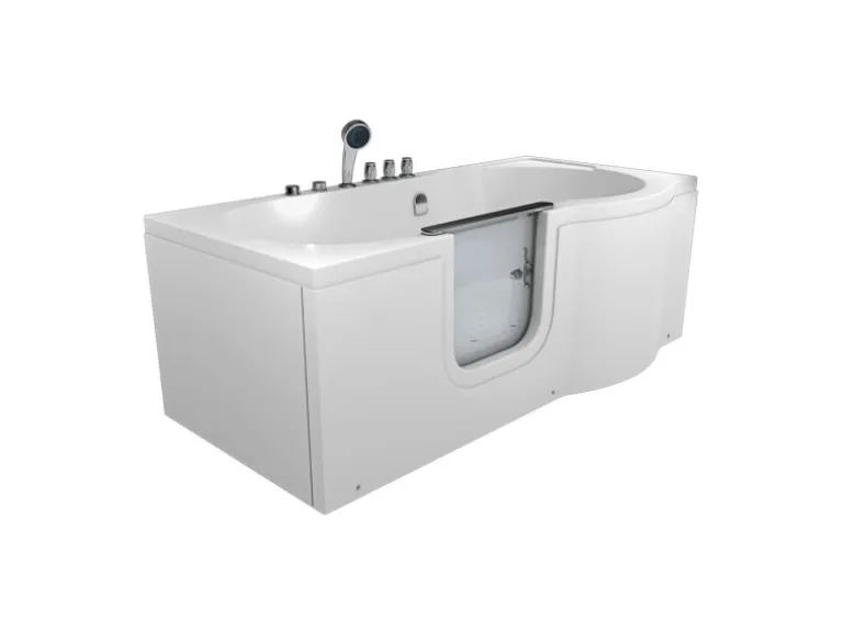 AquaVapore Seniorenwanne mit Tür Whirlpool S12-TH-AIR-L Badewanne 170x85cm
