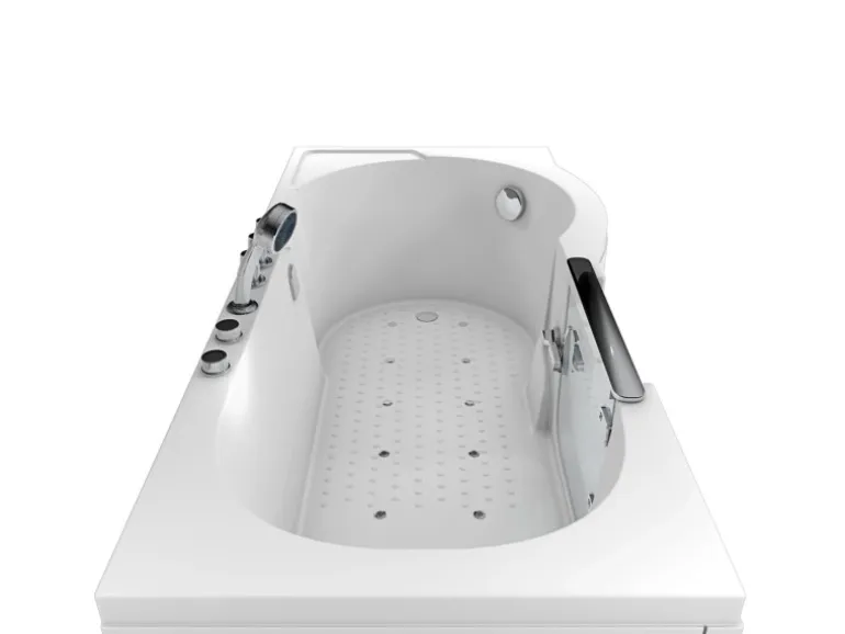 AquaVapore Seniorenwanne mit Tür Whirlpool S12-TH-AIR-L Badewanne 170x85cm