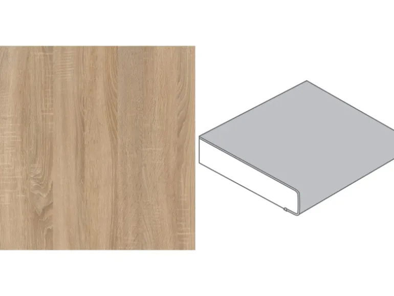 Arbeitsplatte Berghütten Eiche 90 cm x 3,9 cm Meterware