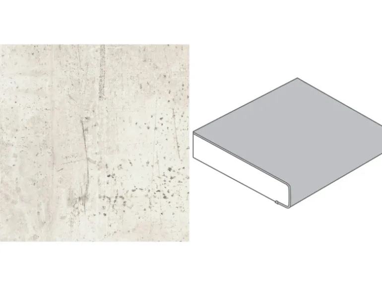 Arbeitsplatte Beton Weiß 90 cm x 3,9 cm Meterware