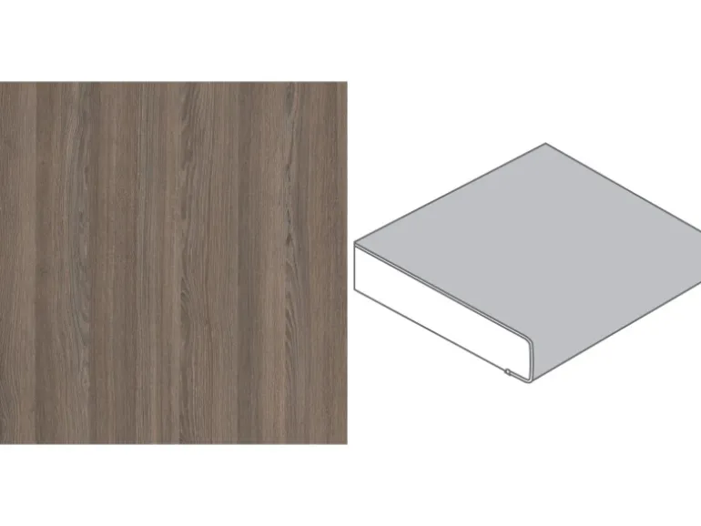 Arbeitsplatte Chalet Eiche Braun 90 cm x 2,9 cm Meterware