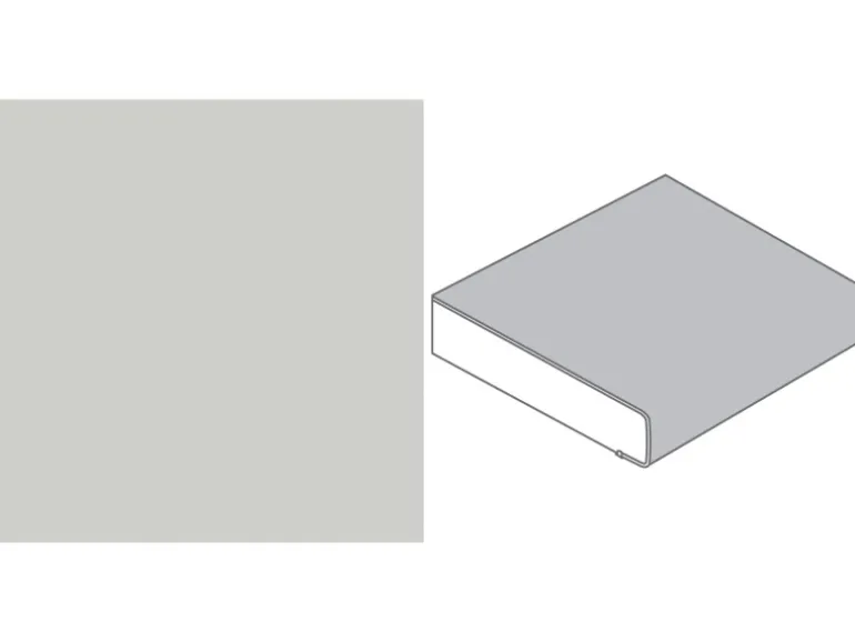 Arbeitsplatte Hellgrau 90 cm x 2,9 cm Meterware