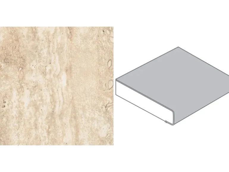 Arbeitsplatte Travertin Beige 90 cm x 3,9 cm Meterware