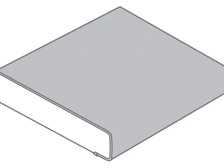 Arbeitsplatte Uni Weiß 90 cm x 3,9 cm Meterware