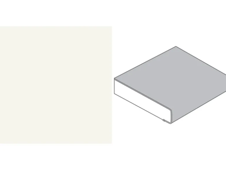 Arbeitsplatte Uni Weiß 60 cm x 2,9 cm Meterware
