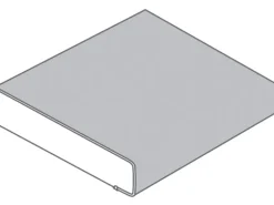 Arbeitsplatte Weiß 60 cm x 3,9 cm Meterware