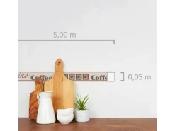 A.S. Création Borte selbstklebend Coffee Küche 5 m x 5 cm Braun