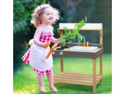 AXI Sand- und Wasser Spielküche Rosa Medium