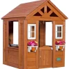 Backyard Spielhaus Timberlake aus Zedernholz 107 cm x 117 cm inkl. Zubehör