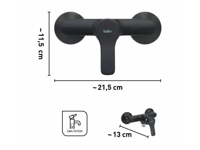 baliv Duscharmatur DU-5750 Schwarz