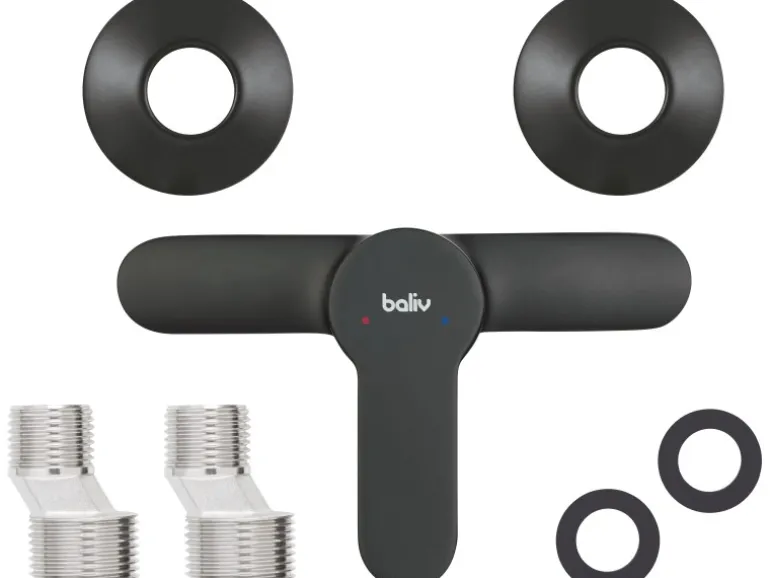 baliv Duscharmatur DU-5891 Schwarz-Matt