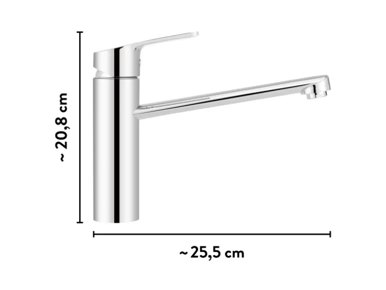 baliv Küchenarmatur mit Wasserspareinsatz KI-1610 Verchromt
