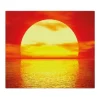 Banjado Herdabdeckplatte Glas 1 Teilig 60x52CM Schneidebrett Herdabdeckung Mit Motiv Sonnenuntergang