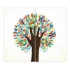 Banjado Herdabdeckplatte Glas 2 Teilig Je 30x52CM Schneidebrett Herdabdeckung Mit Motiv We Are The World