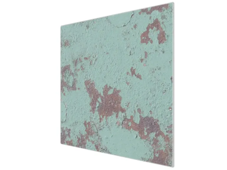 Banjado Herdabdeckplatte Glas 1 Teilig 60x52CM Schneidebrett Herdabdeckung Mit Motiv Blaue Struktur