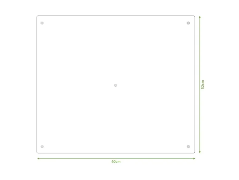 Banjado Herdabdeckplatte Glas 1 Teilig 60x52CM Schneidebrett Herdabdeckung Mit Motiv Japankirsche
