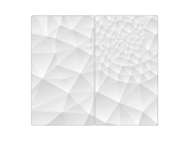 Banjado Herdabdeckplatte Glas 2 Teilig Je 30x52CM Schneidebrett Herdabdeckung Mit Motiv Nautilus