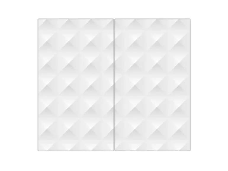 Banjado Herdabdeckplatte Glas 2 Teilig Je 30x52CM Schneidebrett Herdabdeckung Mit Motiv In Out
